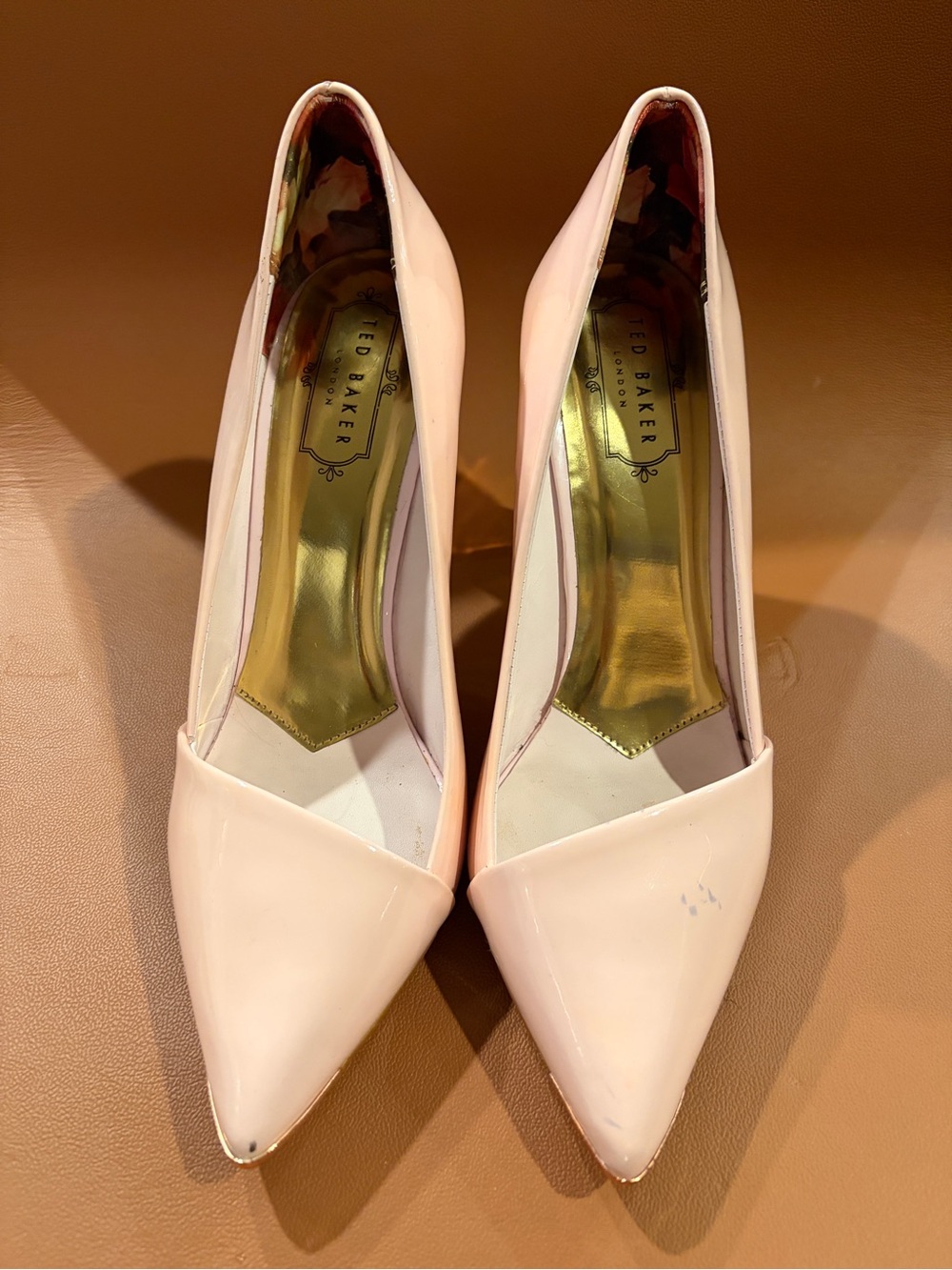 Ted Baker Blush Patent Pointed-Toe Pumps